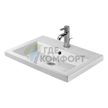 Раковина Duravit 2nd floor для верхнего монтажа 60x43 см, белая (347600000) - фото 3