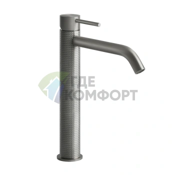 Высокий смеситель GESSI 316 для раковины без донного клапана в матовом хроме (54406#239) - фото 1