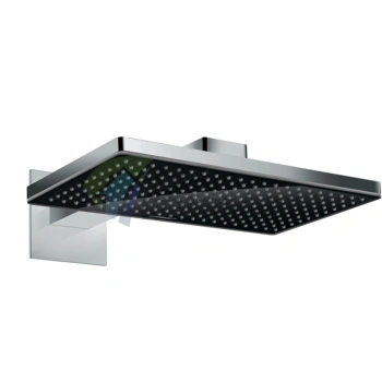Верхний душ Rainmaker Select 460 настенный, с держателем, черный/хром (24003600) - фото 1