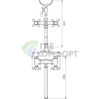 Универсальный смеситель Zorg ZR 702 WD25-18 - фото 2