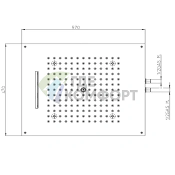Умная душевая панель BOSSINI DREAM/2 с LED RGB и хромотерапией (H38905.094) - фото 2