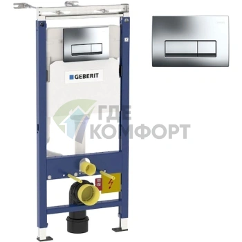 Комплект для скрытого монтажа Geberit Duofix с инсталляцией Платтенбау и чашей Jacob Delafon Vox - фото 2
