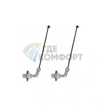 Подводка воды для смесителя Nicolazzi Complementi хром (2 шт.) (5570CRcoppia) - фото 1
