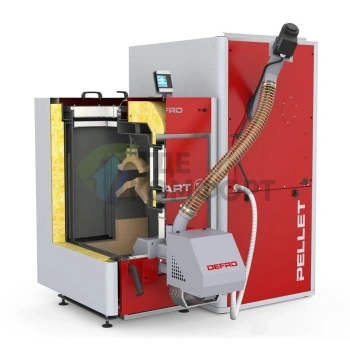 Напольный твердотопливный котел Defro Smart Ekopell 38 - фото 1