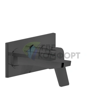 GESSI Rilievo Встраиваемый смеситель для раковины (излив 175 мм, цвет nero XL) (59092#299) - фото 1