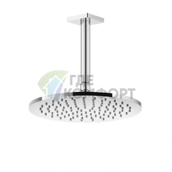 GESSI Rilievo Потолочная Душевая Головка Шарнирная (1/2, 250 мм, Хром) (59152#031) - фото 1