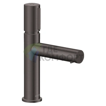 Смеситель для раковины AX Uno Select 110, шлифованный черный хром (45012340) - фото 1