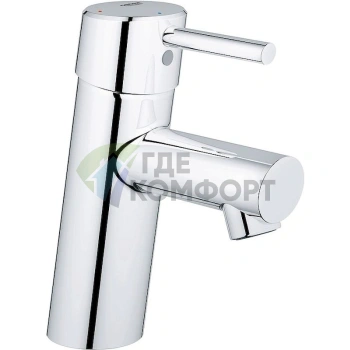 Однорычажный смеситель Grohe Concetto 2338510E для раковины с эргономичным дизайном - фото 1