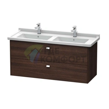 Тумба под раковину Duravit Brioso 1220 мм с двумя ящиками, цвет темный каштан (033213) (BR414401053) - фото 1