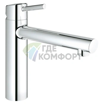 Смеситель Grohe Concetto 31210001 для кухни с выдвижным изливом - фото 1