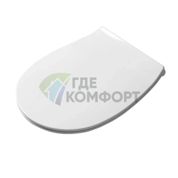 Сиденье для унитаза Artceram STEP с микролифтом — белое, хромированные петли (STA002 01 71 bi/cr)