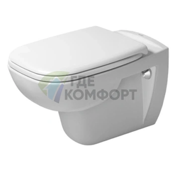 Подвесной унитаз Duravit D-Code с вертикальным смывом 4.5 л (25350900002) - фото 1