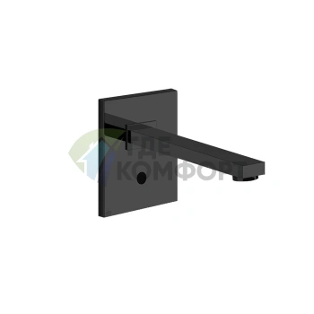 Электронный настенный смеситель GESSI RETTANGOLO Black XL для раковины (20130#299) - фото 1