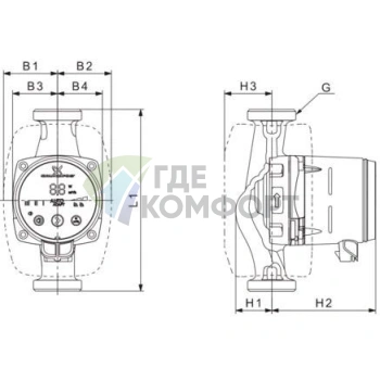 Циркуляционный насос Grundfos Alpha2 L 32-60 180 - фото 4