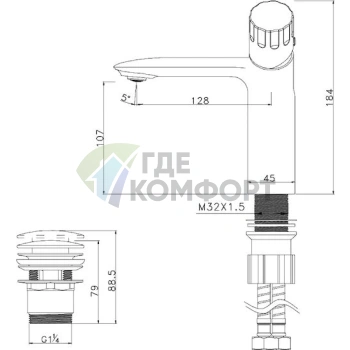 Стильный смеситель Lemark Wing LM5306C для раковины с изливом высокой струёй - фото 4