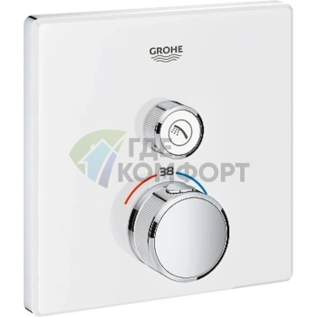 Термостат для душа Grohe Grohtherm SmartControl 29153LS0 с умным контролем температуры — Moon White - фото 1