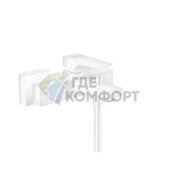Смеситель для ванны Hansgrohe Metropol настенный, белый матовый, излив 180 мм (32540700) - фото 1
