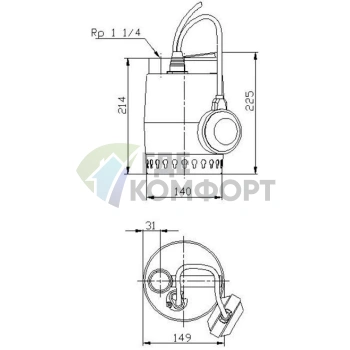 Дренажный насос Grundfos Unilift KP 350-A1 - фото 4