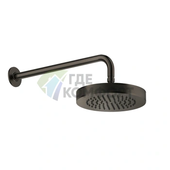 Настенная шарнирная душевая головка GESSI INCISO 1/2, 218 мм, цвет Nero XL (58185#299) - фото 1