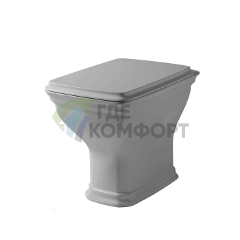 Унитаз напольный Artceram CIVITAS 36x54 см со скрытым монтажом, серый (CIV003 34 00) - фото 1