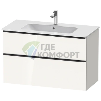 Тумбочка подвесная Duravit D-Neo 1010 мм, белая высокоглянцевая (DE436302222) - фото 1