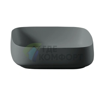 Раковина Artceram Quadro 55x35 см накладная, цвет grigio oliva (COL008 15 00) - фото 1