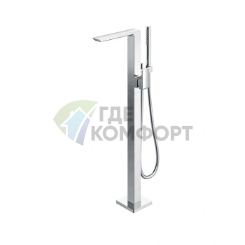 Смеситель для ванны TOTO Jewelhex с ручным душем Active Wave (TBG02306R) - фото 1