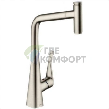Умный смеситель Hansgrohe Talis Select M51 для кухни с выдвижным душем и системой sBox (73853800) - фото 1