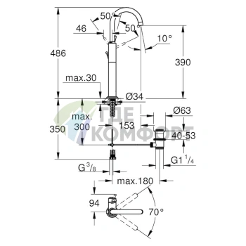 Смеситель Grohe Atrio 32647001 для раковины: немецкое качество и стиль - фото 3