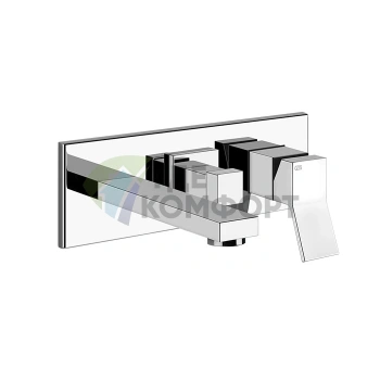 Встраиваемый смеситель Gessi Rettangolo K с изливом и механизмом PUSH (хром) (53136#031) - фото 1