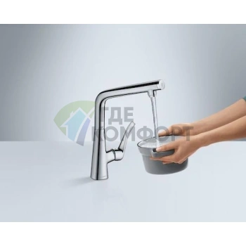 Смеситель для кухни Hansgrohe Metris Select 14883000 - фото 2
