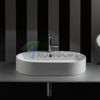 Раковина-чаша Kerasan Ciotola 65х40х12 см, белая матовая (028530 Bianco matt *1) - фото 1