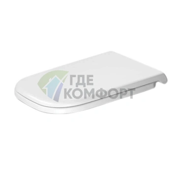Сиденье для унитаза Duravit D-Code удлиненное без микролифта белое (60310000) - фото 1