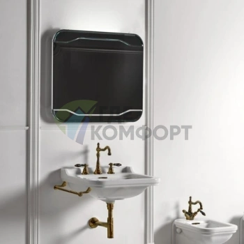 Боковой полотенцедержатель Kerasan Waldorf для раковины 40 см, бронза (740893br) - фото 3