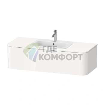 Столешница Duravit Happy D.2 Plus для установки на тумбу, белая глянцевая (HP031KM2222) - фото 1