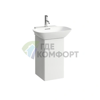 Тумба под раковину Laufen INO 810302: 320x340x605 мм, 1 дверца, 4 полки, сифон, белый матовый (4.2535.1.030.170.1) - фото 1