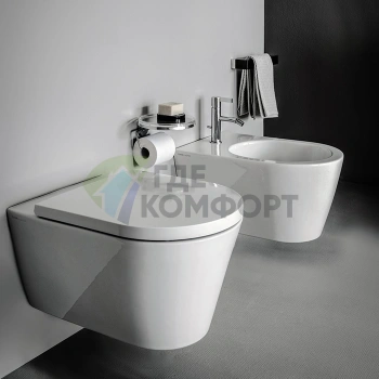 Подвесной унитаз LAUFEN KARTELL с технологией Rimless, 545x370x430 мм, белый (8.2033.7.000.000.1) - фото 1