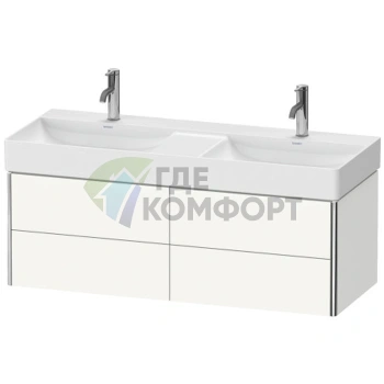 Тумба подвесная Duravit XSquare White High Gloss, 4 ящика, 397x1184x460 мм (XS416402222) - фото 1