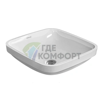 Раковина Duravit DuraStyle 370х370 мм: встраиваемая снизу без отверстия под смеситель (373370000) - фото 3