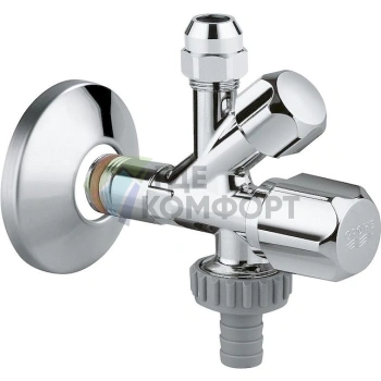 Комбинированный вентиль Grohe WAS 22036000 1/2 с уплотнительным кольцом - фото 1