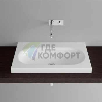 Встраиваемая эмалированная раковина BETTE COMODO 60x49.5x12 см белого цвета (A200-000) - фото 1