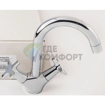 Смеситель для раковины Hansgrohe Logis Classic (71270000) - фото 3
