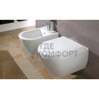 Комплект унитаза Villeroy & Boch Subway 2.0 с инсталляцией Geberit Duofix и сиденьем с микролифтом - фото 4