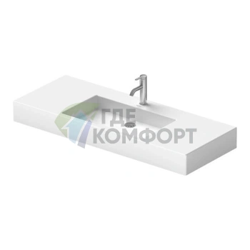 Раковина Duravit Vero для мебели без перелива, 1250x490 мм, белый (329120044) - фото 3