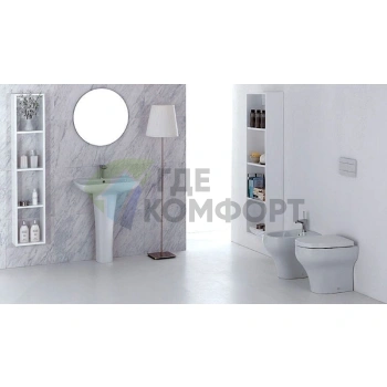 Приставной унизат Olympia Clear 03CL011: компактное решение для современного санузла - фото 4