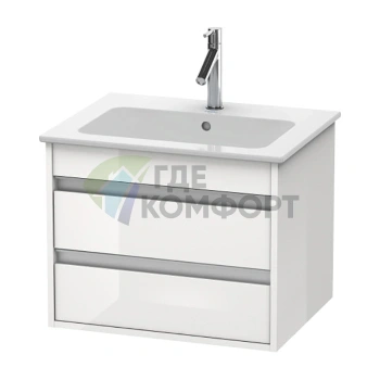 База под раковину Duravit Ketho для ME by Starck, 480x600x475 мм, белый глянцевый (KT642802222) - фото 1