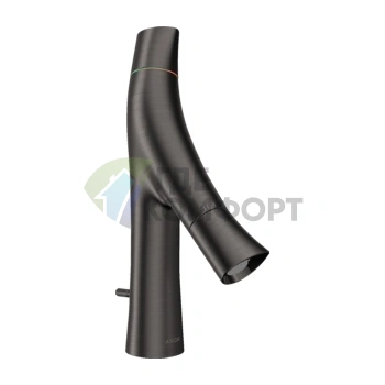 Смеситель для раковины AX Starck Organic 80 в шлифованном черном хроме (12010340) - фото 1