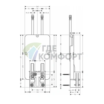 Скрытая потолочная система для верхнего душа AX ShowerSolution (35363180) - фото 2