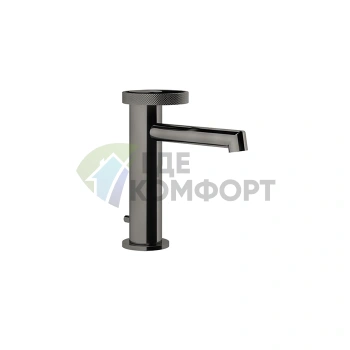 Смеситель для раковины Gessi Anello с донным клапаном, цвет Black Metal Brushed PVD (63301#707) - фото 1