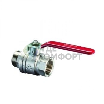 Кран шаровый 1 1/4 НВ маховик из алюминия Optibal Oventrop - фото 1